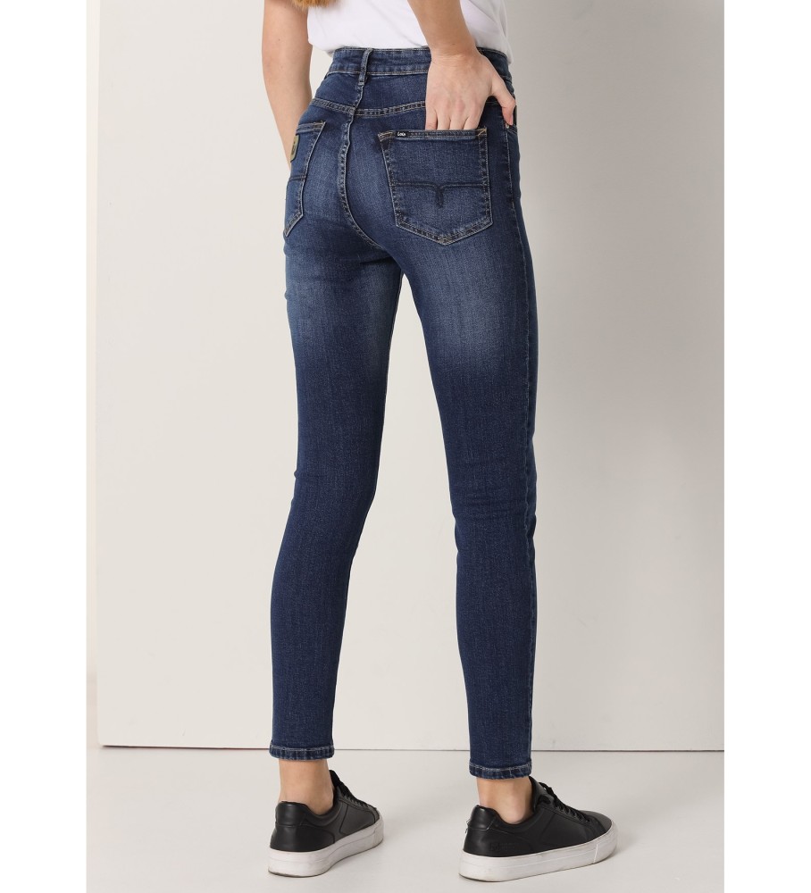 Calça jeans skinny de cintura média Lois Jeans azul
