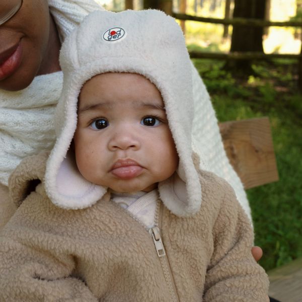 Lodger Muts Teddy Fleece - Birch - 0-3M