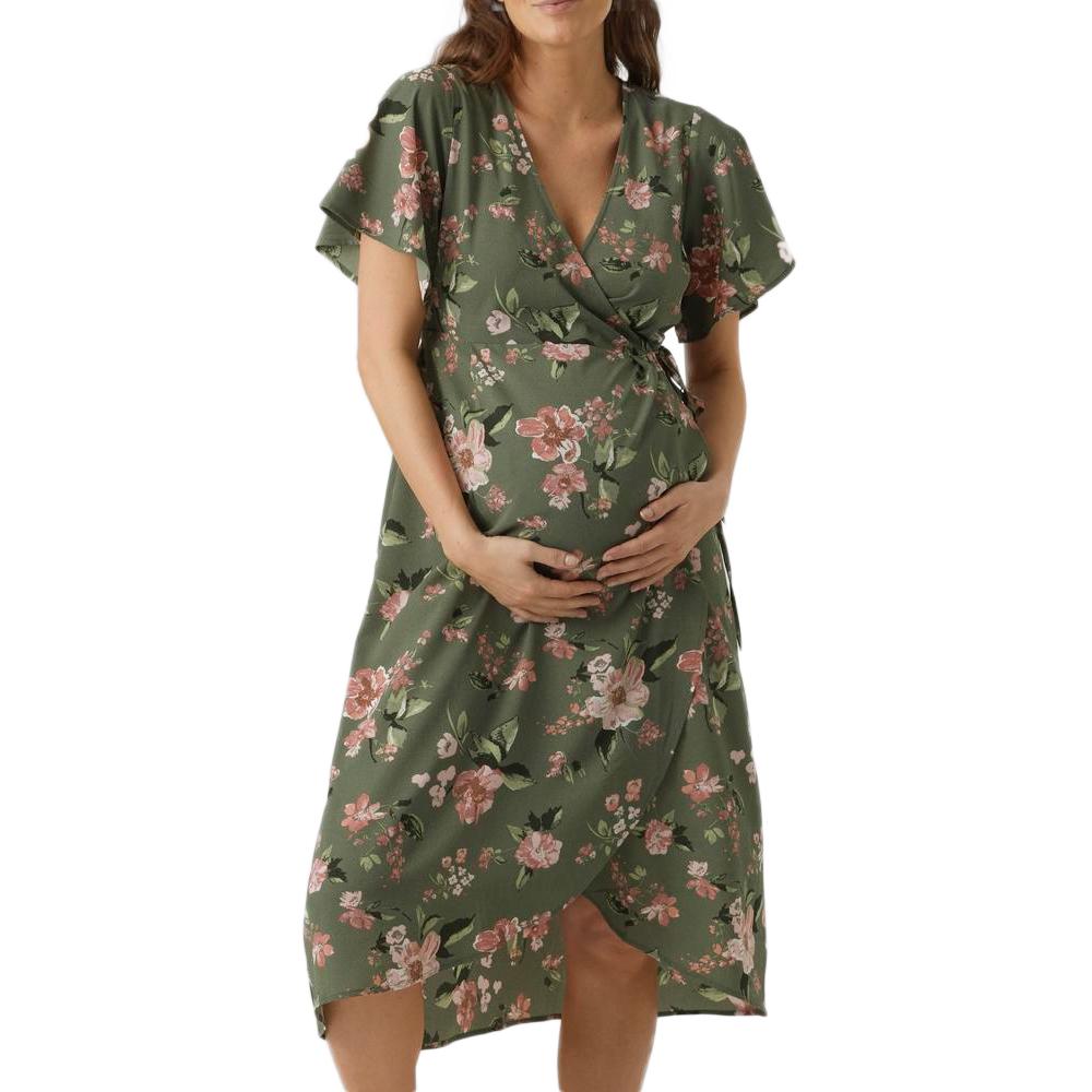 Vero Moda Maternity Robe de Grossesse Kaki Femme Vero Moda Maternity 20019203