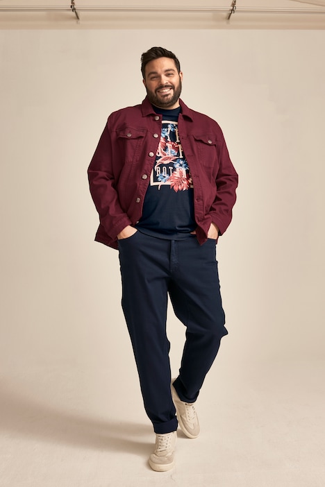 Men+ Jeans, Colordenim, 5-Pocket, Traveller-Bund mit Dehnreserve, bis 72