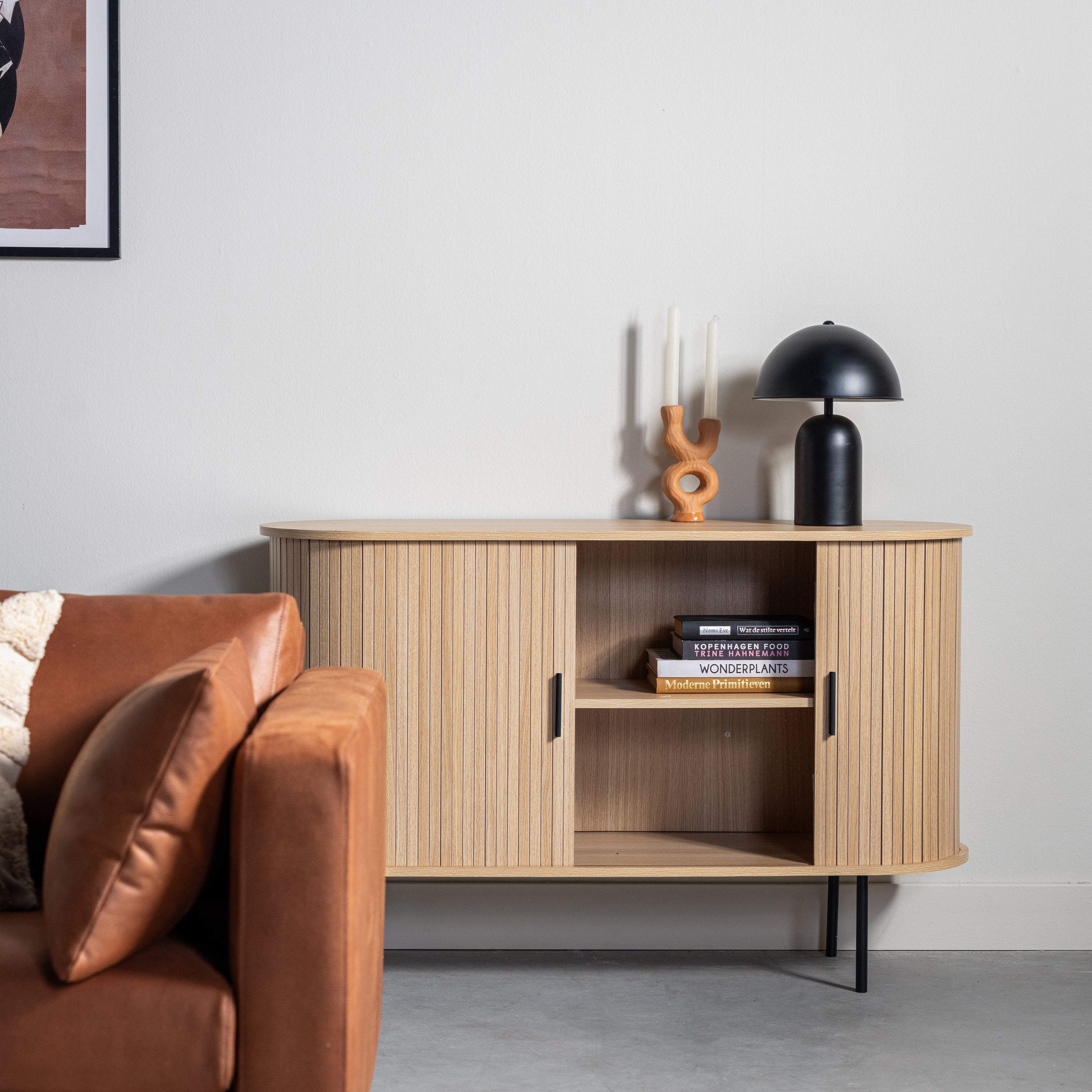 by fonQ basic Panel Dressoir - B 120 cm - Eiken