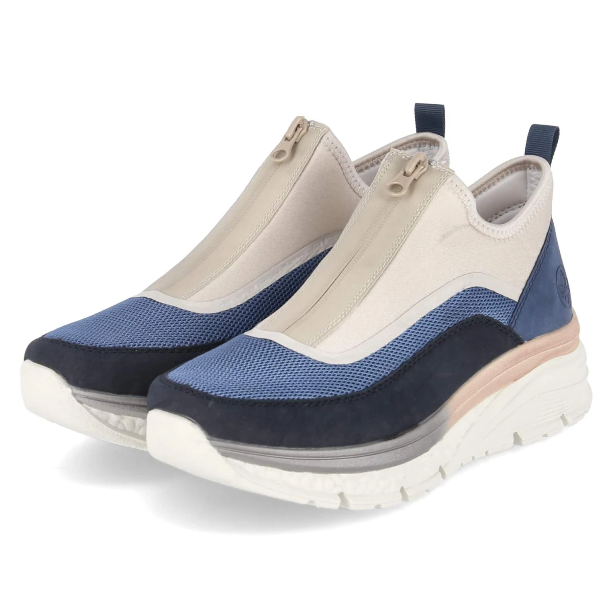 RiekerLow Sneaker - blau Kombi