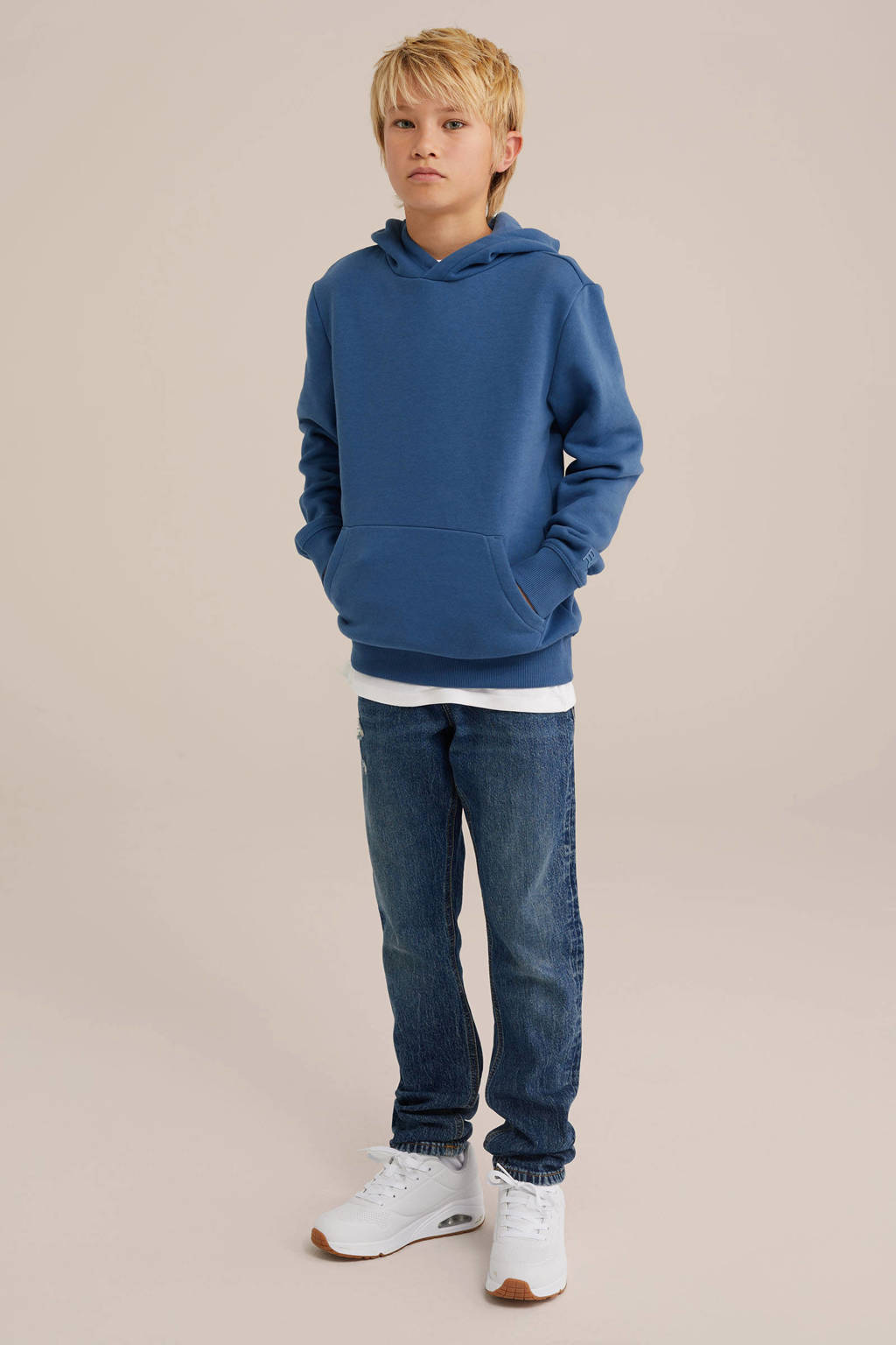 WE Fashion hoodie bluestone