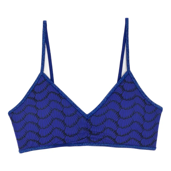 La Nouvelle Brassière Georgia Imprimée | Bleu électrique