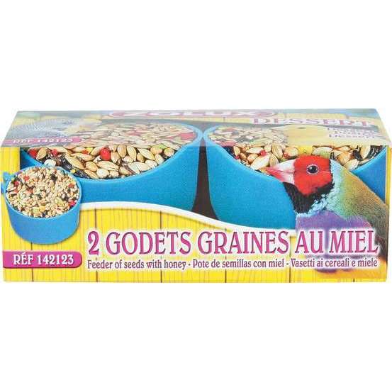 Friandises au miel pour canaris, oiseaux exotiques et perruches x2
