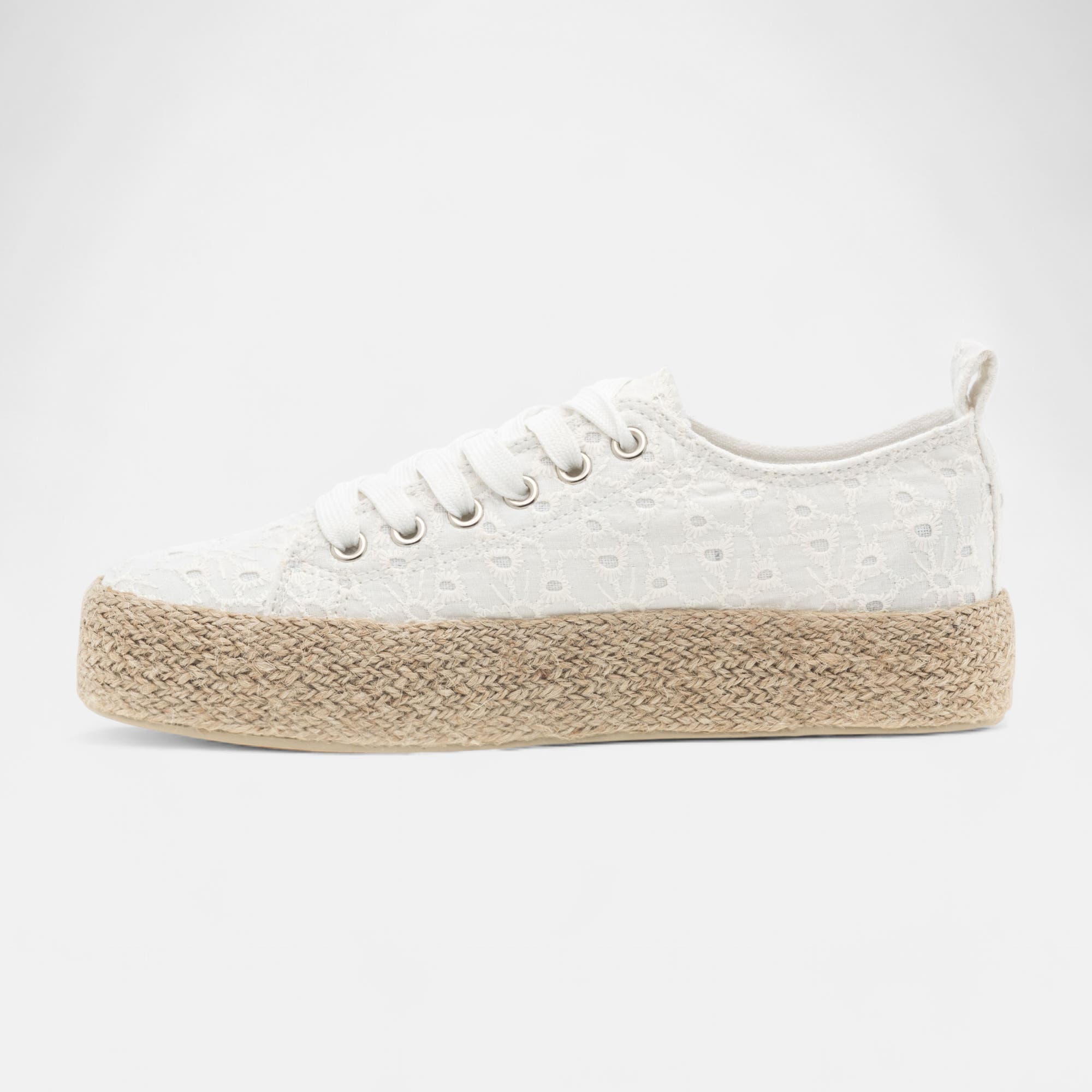 Baskets en toile Femme blanc