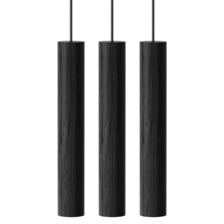 Umage Chimes 3 cluster hanglamp Ø3.4 donker eiken