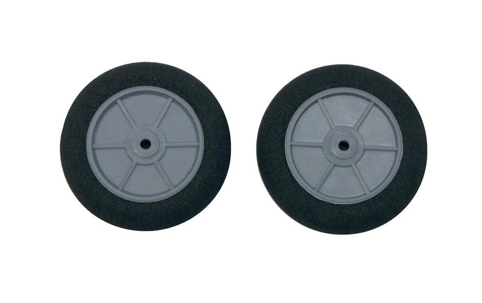 Moosgummi Super Leichtrad 55 mm, 2 StückRäder für Modellflugzeuge