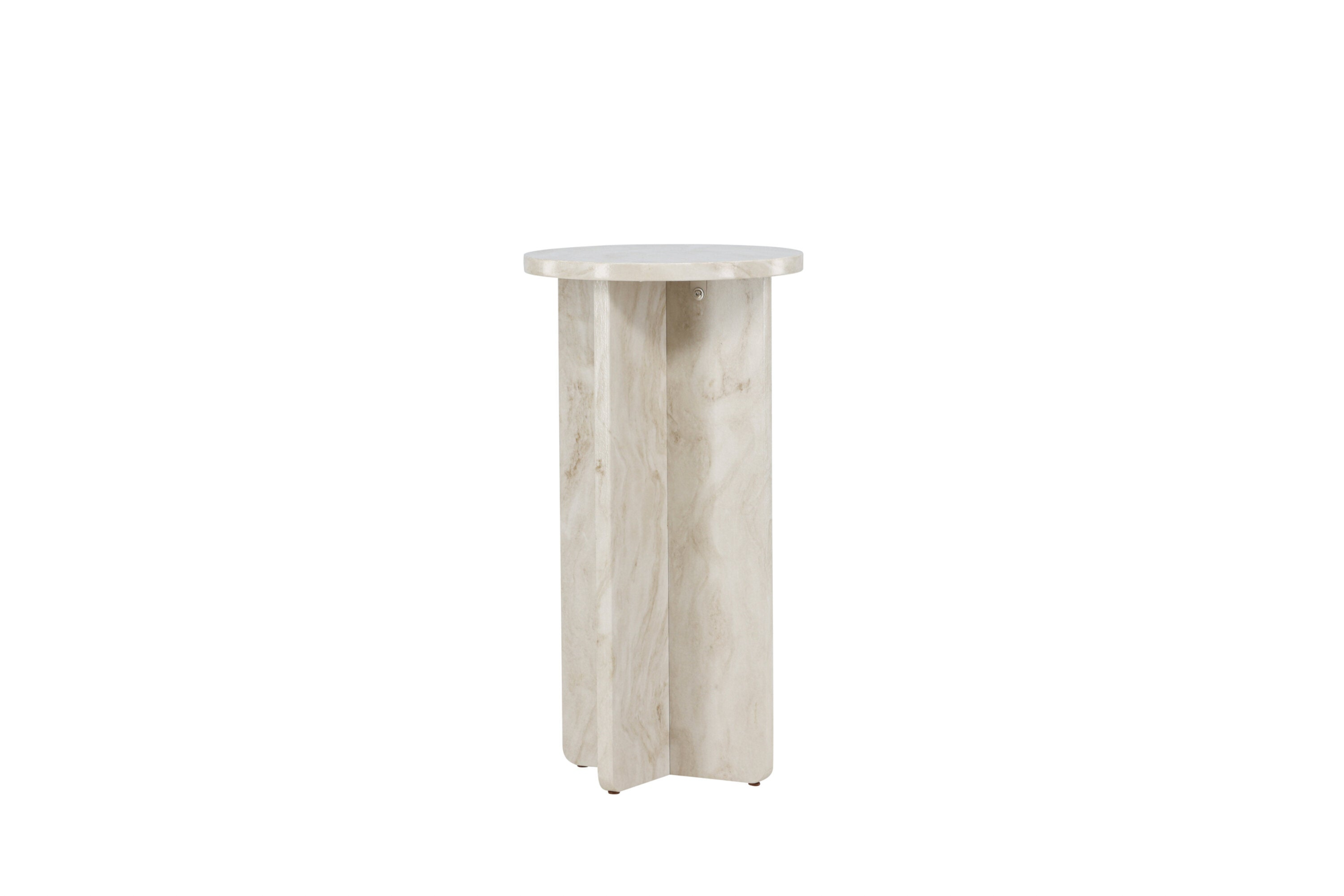 Kuopio Bijzettafel - ø40 cm - Marmer Look