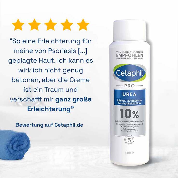 Cetaphil Pro Urea 10% intensiv aufbauende Feuchtigkeitslotion, 200 ml
