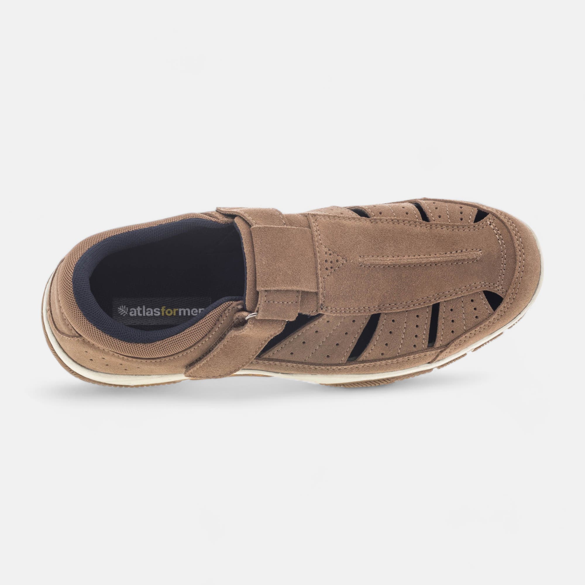 Nu-pieds confort Homme en cuir beige