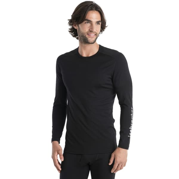T-shirt thermique ICEBREAKER M MERINO 200 OASIS LS CREWE ICEBREAKER WORD BLACK