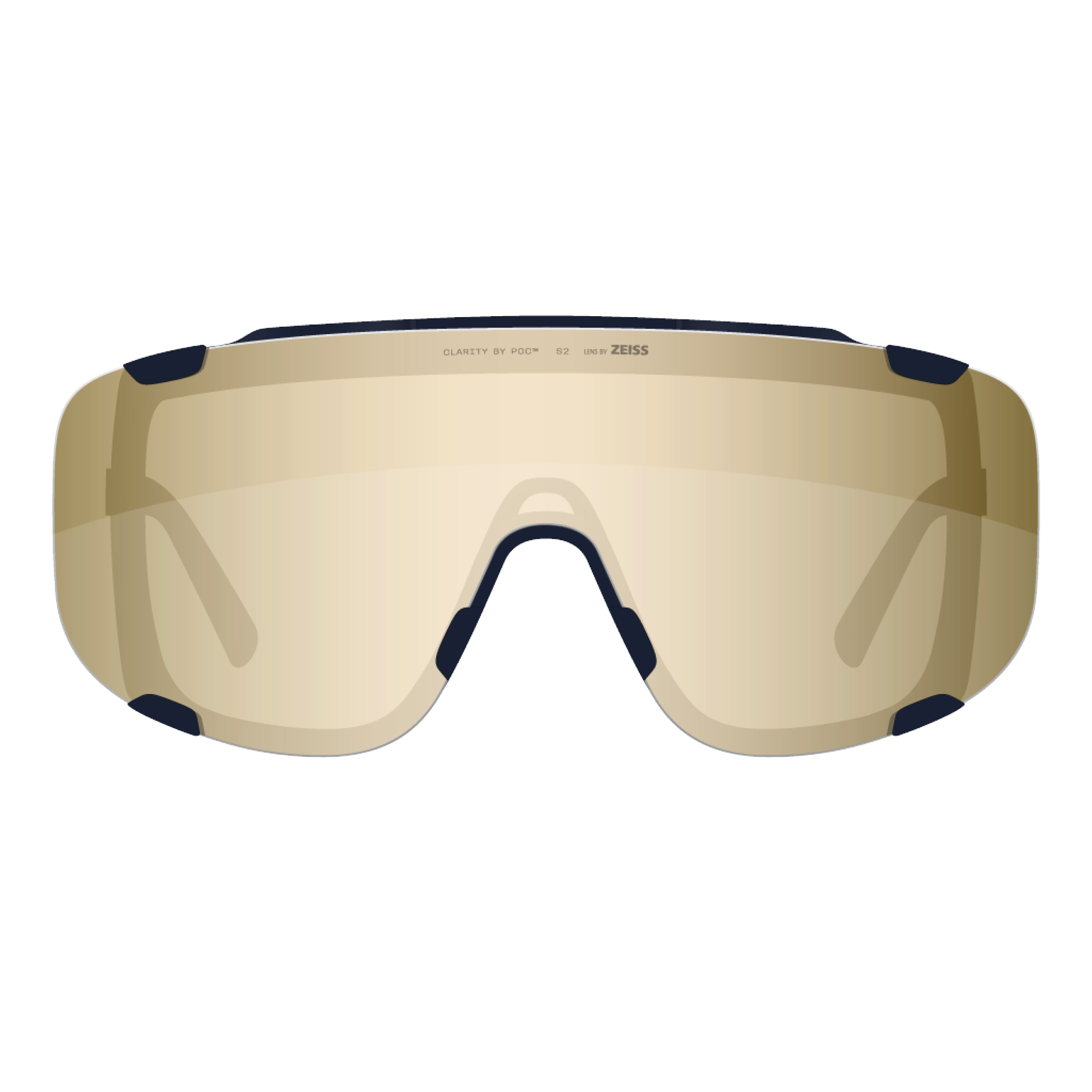 POC Devour cykelbriller apatite navy/clarity road/partly sunny gold