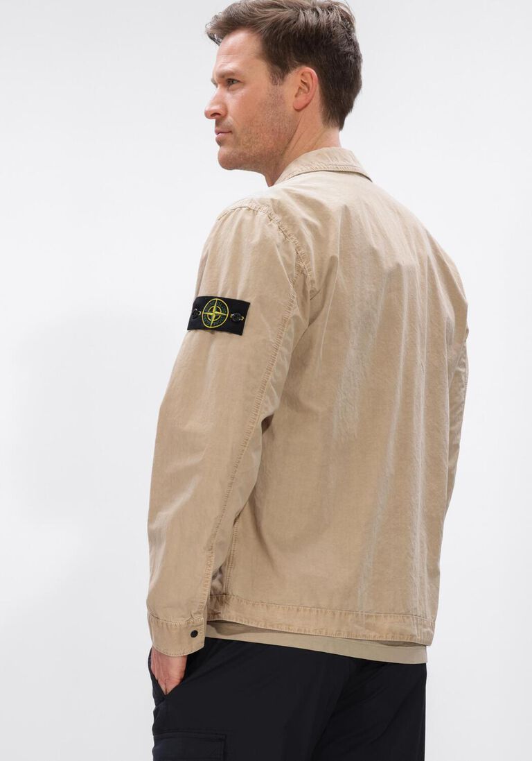 beige stone island overshirts shirts s00wn