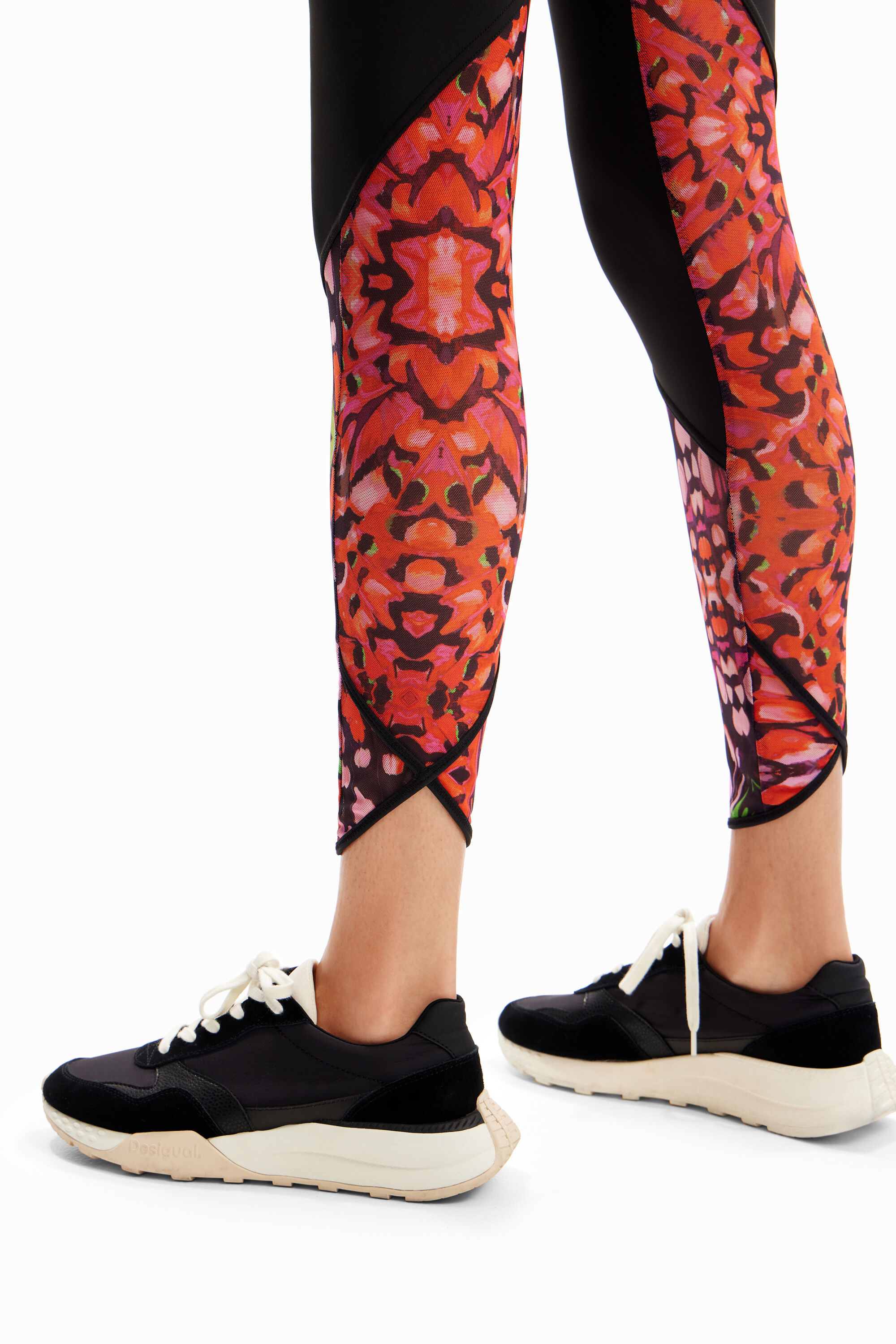Leggings esportivas com estampa de borboleta