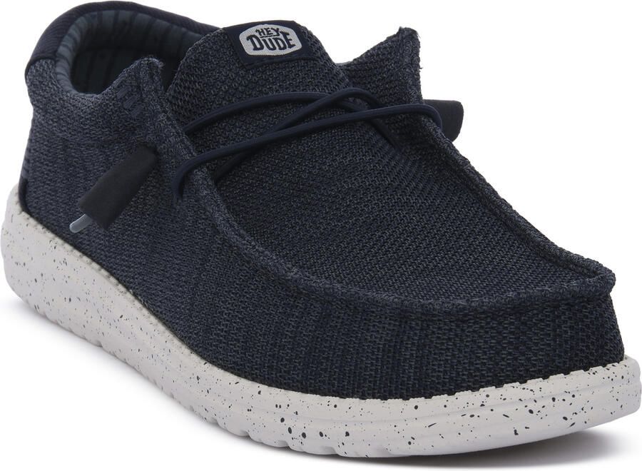 Hey Dude HEYDUDE Wally Stretch Sox heren mocassin Donkerblauw