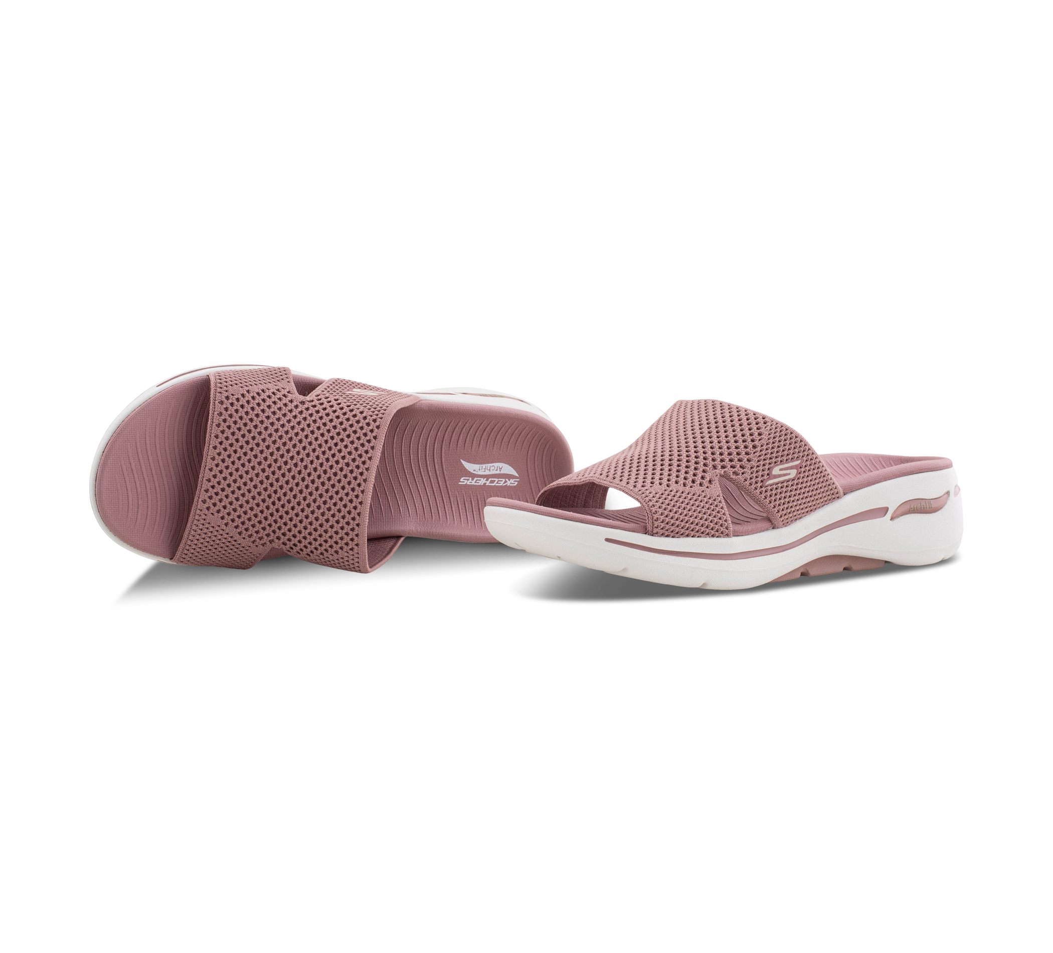 Skechers Go Walk - Pantoletten rosa