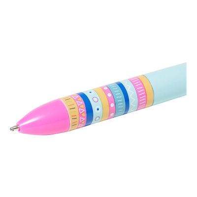 Legami - Stylo à bille 2 couleurs - motif lama