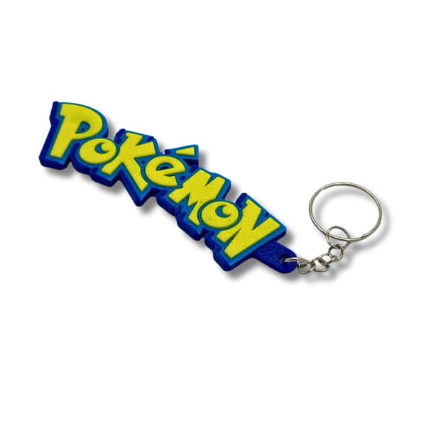 2x Pokemon nøkkelring kjede glidelåshenger