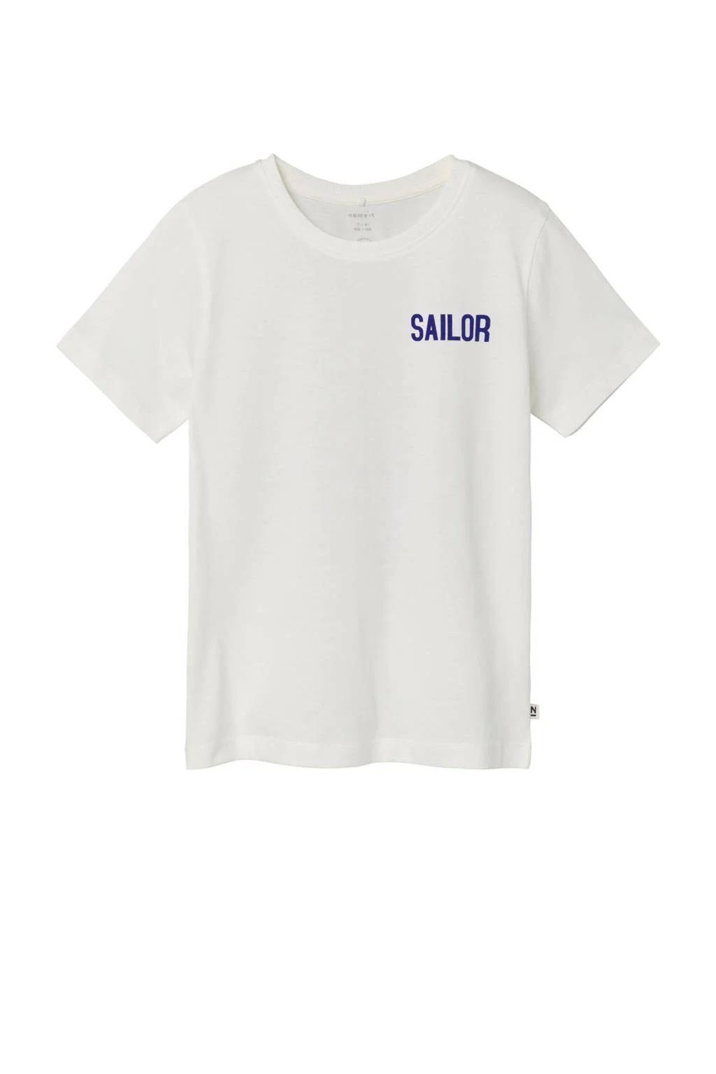 NAME IT T-shirt NKMFALIKSEN met backprint offwhite