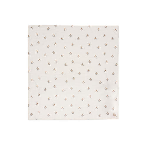 Lot de 2 langes en gaze de coton larges 115x115cm Nostalgic ride - Multicolor - JOLLEIN