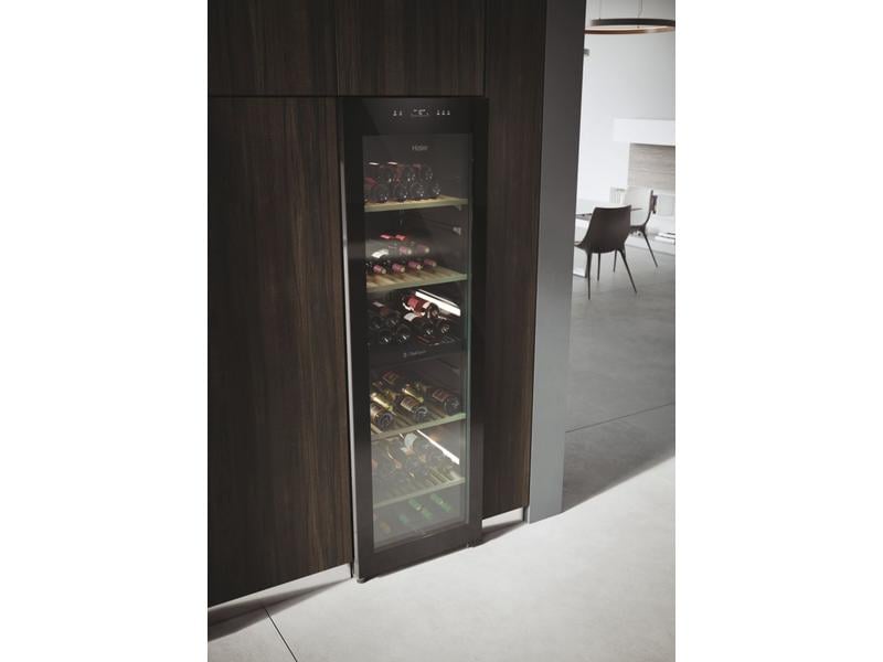 Haier Weinklimaschrank HWS236GDGU1 Schwarz, Rechts, Wechsel Freistehender Weinkühlschrank