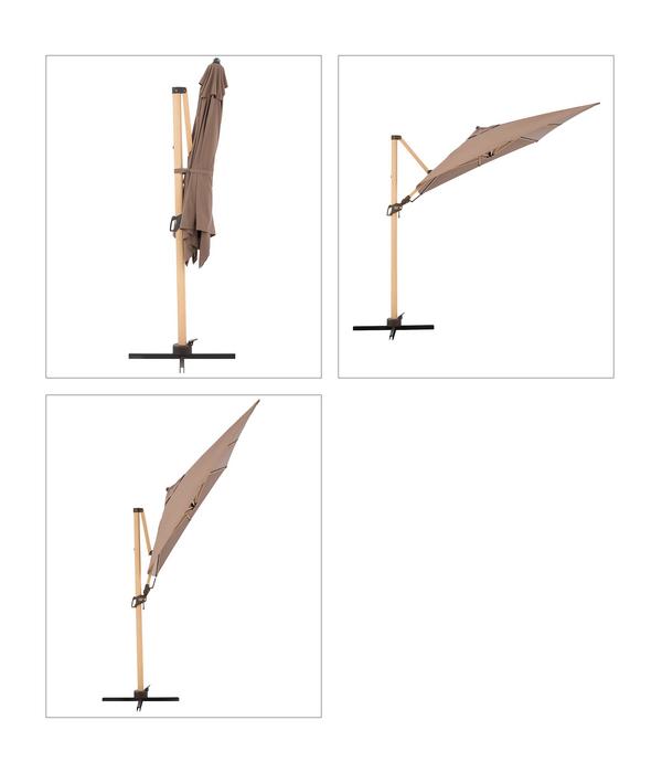 Doppler Pendelschirm Aluwood, rechteckig, ca.