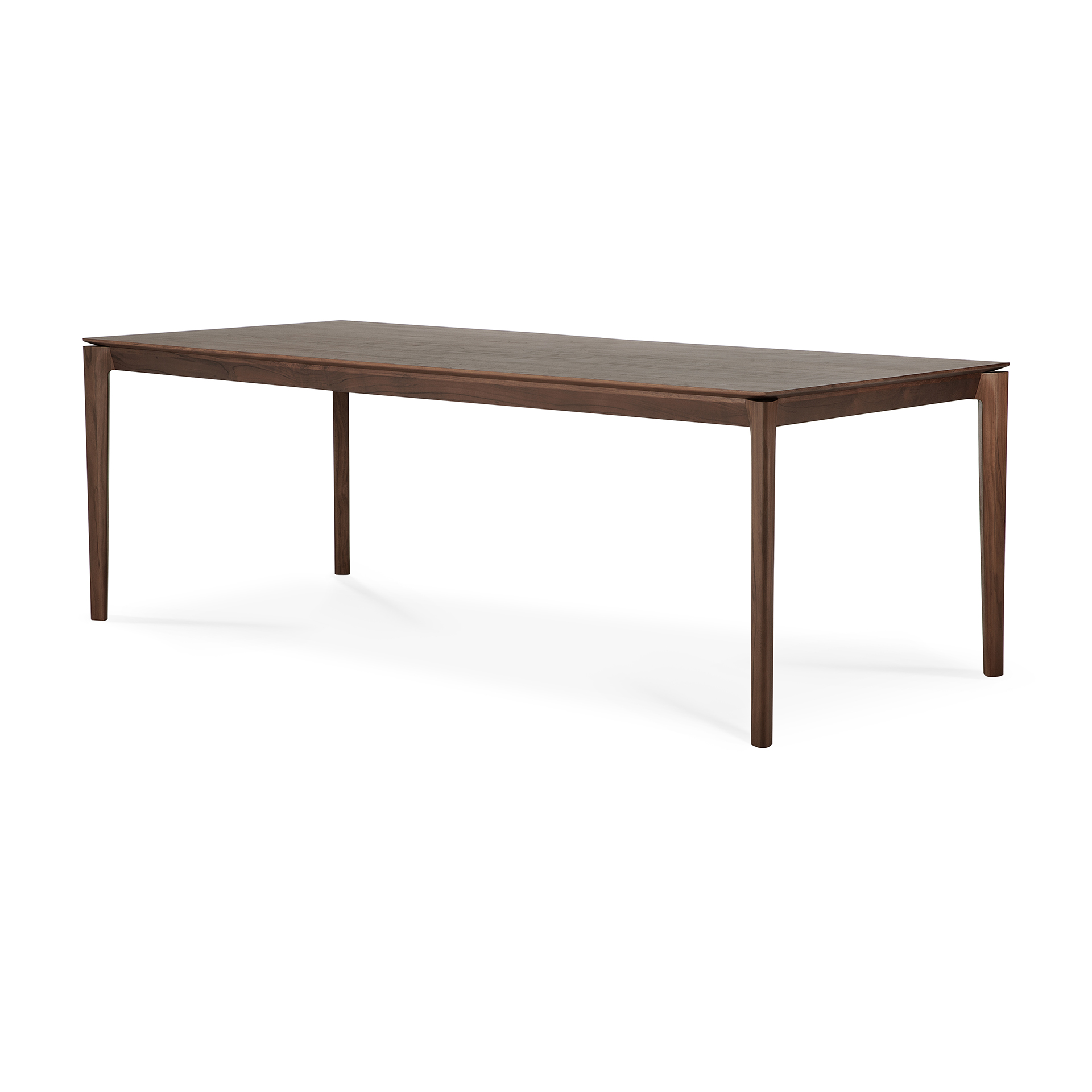 Tafel Bok 220X95 - bruin teak - gelakt