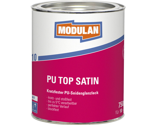 MODULAN 6110 PU Lak Top Satijn RAL 9010 zuiver wit 750 ml