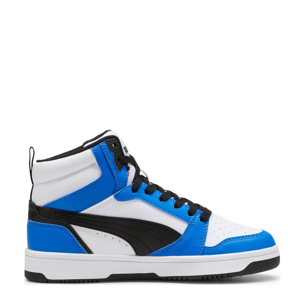 Puma Rebound v6 Mid V6 Mid sneakers wit/zwart/kobaltblauw