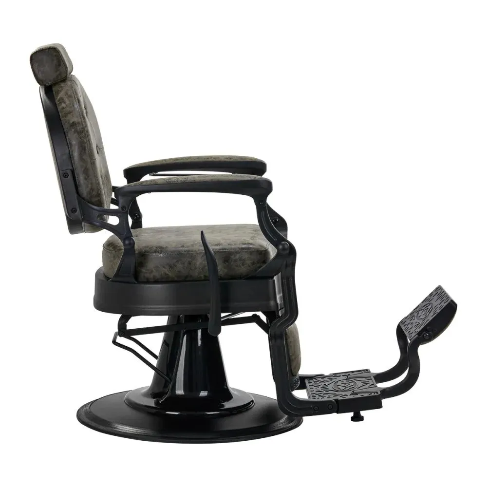 Activeshop Gabbiano barberstol President Old Leather green