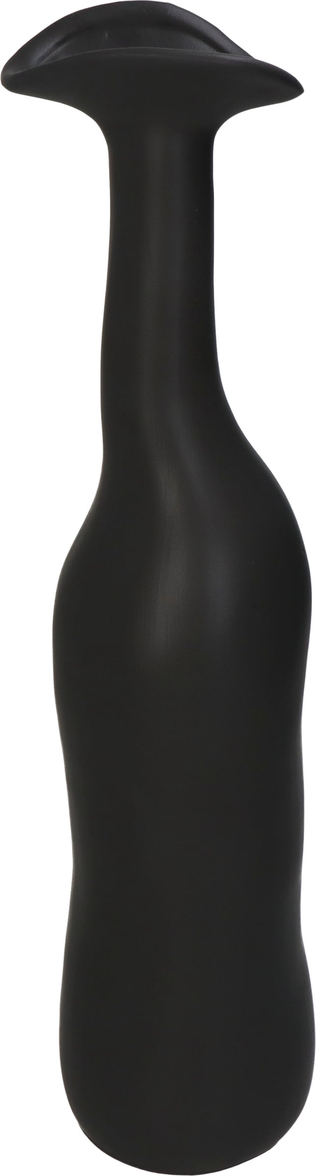 HD Collection vaas Wietze zwart D 9,5 H 39,5 cm