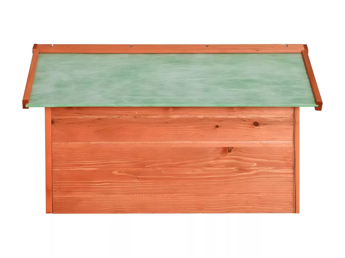 Prolenta Premium - Garage de tondeuse à gazon 72x87x50 cm Bois de sapin solide