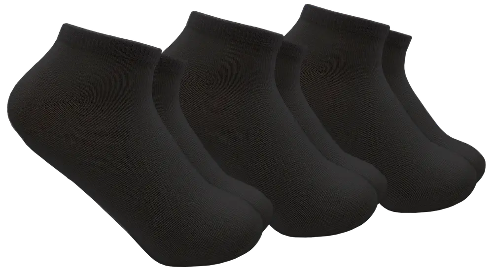 Ankelstrømper 3 pak - Sort