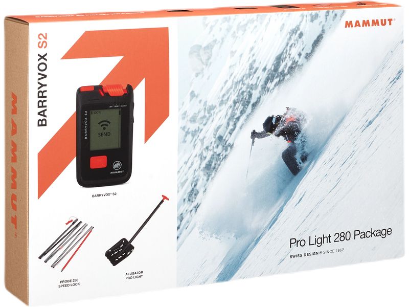 MAMMUT Barryvox S2 Pro Light 280 Package Schwarz Lawinenausrüstung