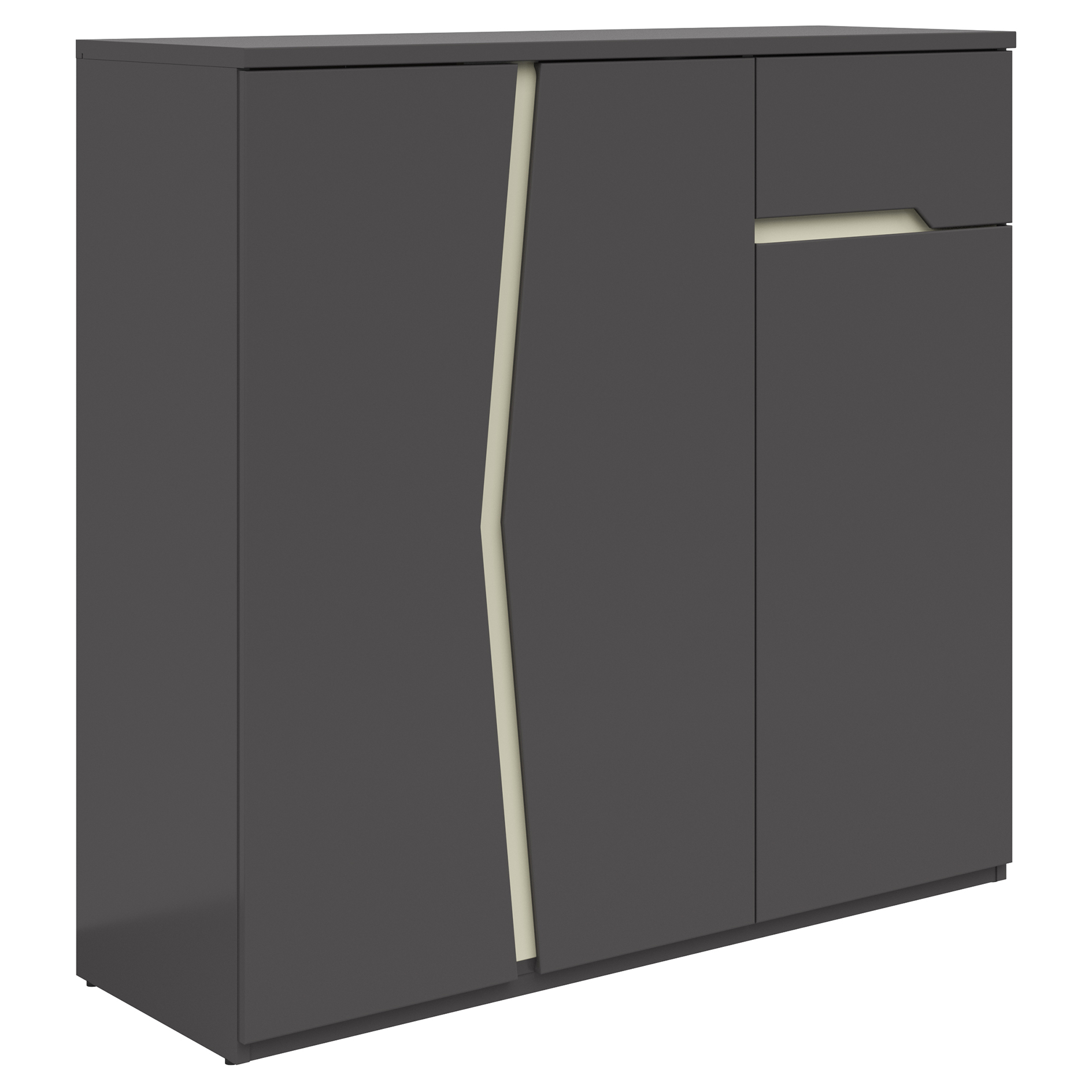 Kommode - kieselgrau-graphit - 110 cm