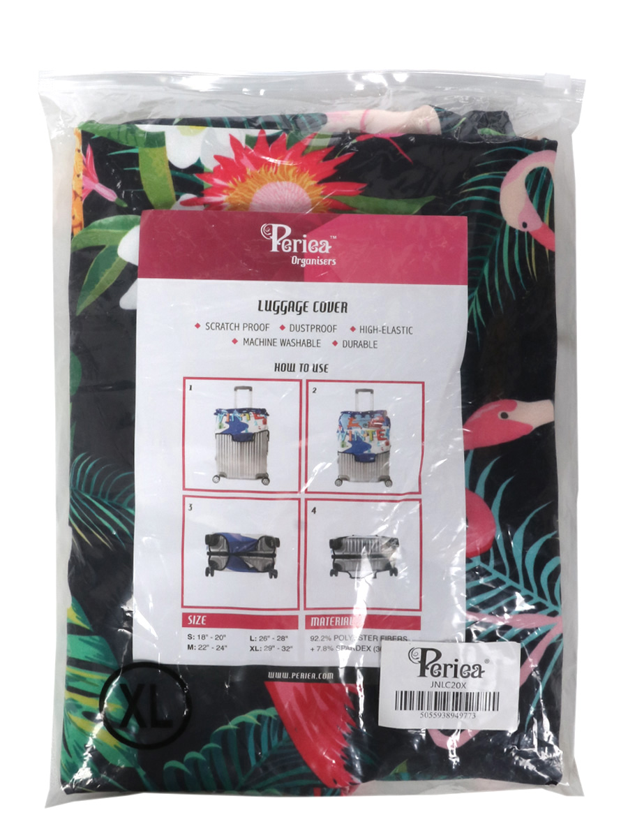 Housse de valise Periea Tropical Flamingo XL
