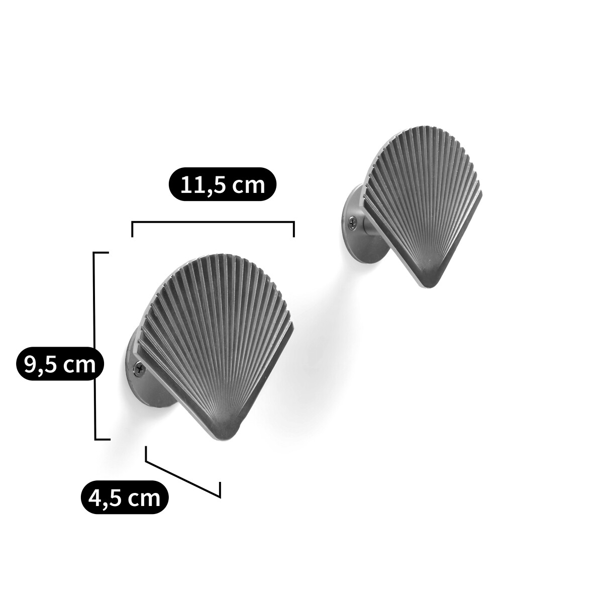 LA REDOUTE INTERIEURS<br>Conjunto de 2 cabides metálicos, Alcante