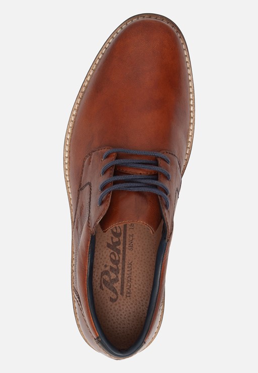 Rieker Veterschoenen cognac Leer