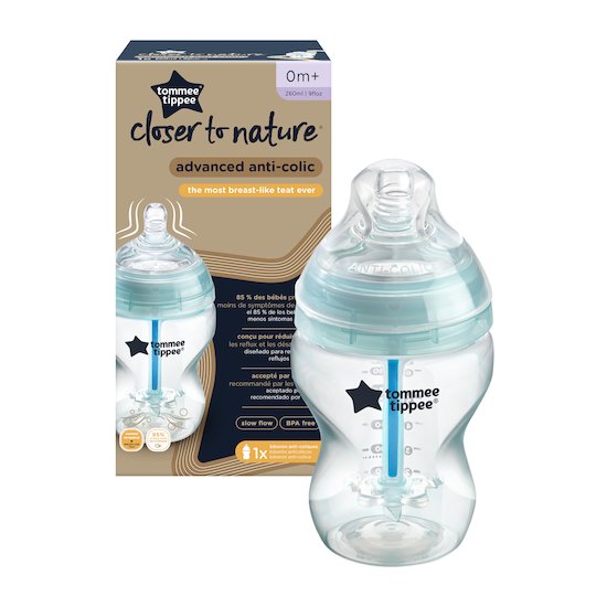 Biberon anti-colique avancé x1   Bleu        260 ml   de               Tommee Tippee