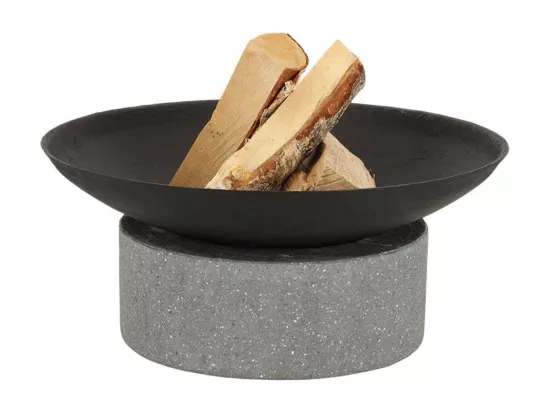 Brasero en fonte et granit Anneau 59.6 x 26.5 cm