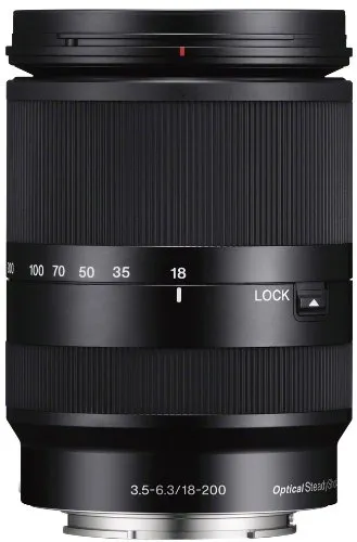 Sony SEL18200LE - Zoomobjektiv - 18 mm - 200 mm - f/3.5-5.6 OSS - Sony E-mount - for Cinema Line; a VLOGCAM; a1; a1 II; a6700; a7 IV; a7C; a7C II; a7CR; a7R V; a7s III; a9 III