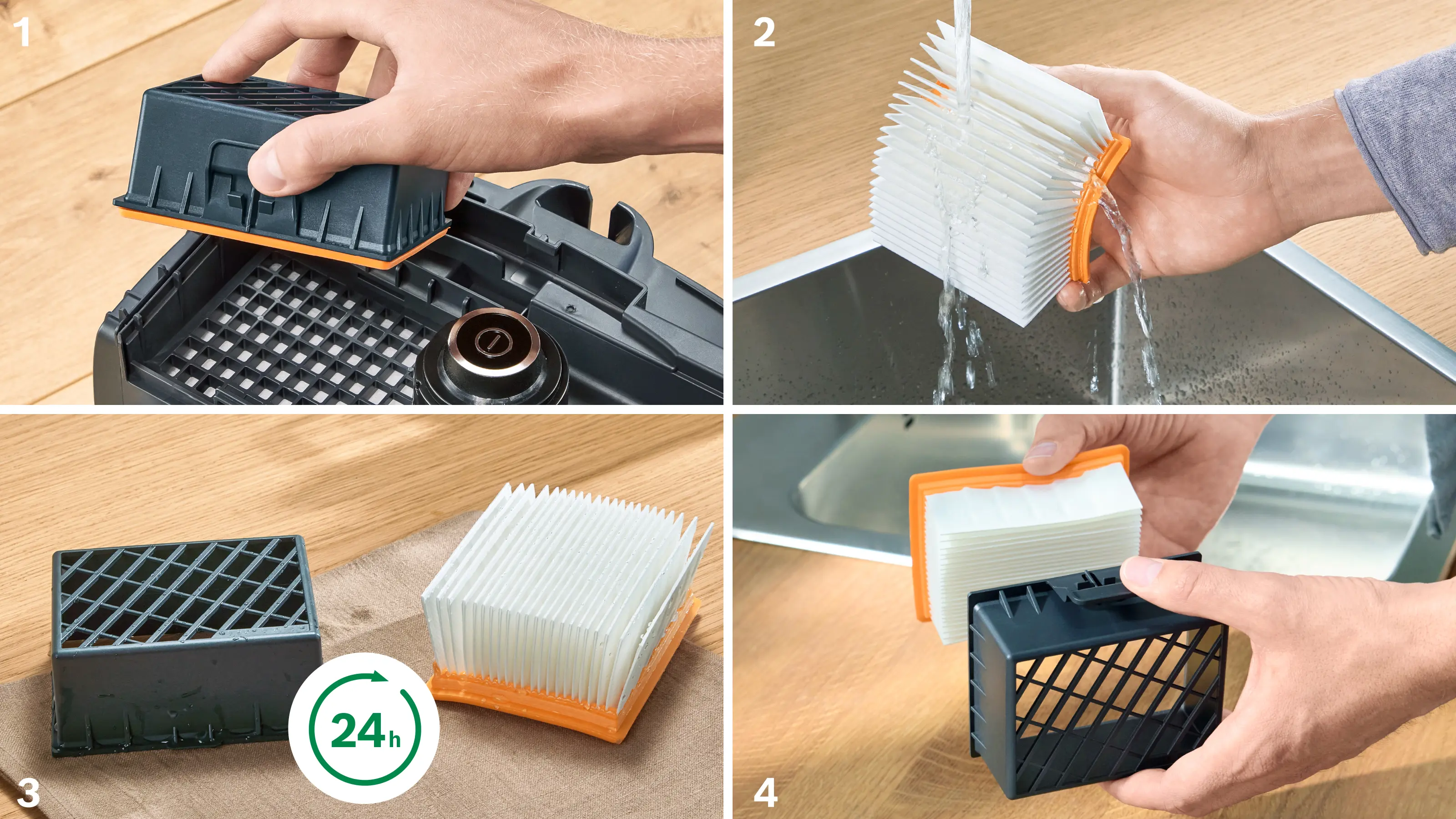 Serie 4 Stofzuiger met zak ProPower Zwart