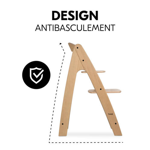 Chaise haute Arketa - Bois - HAUCK