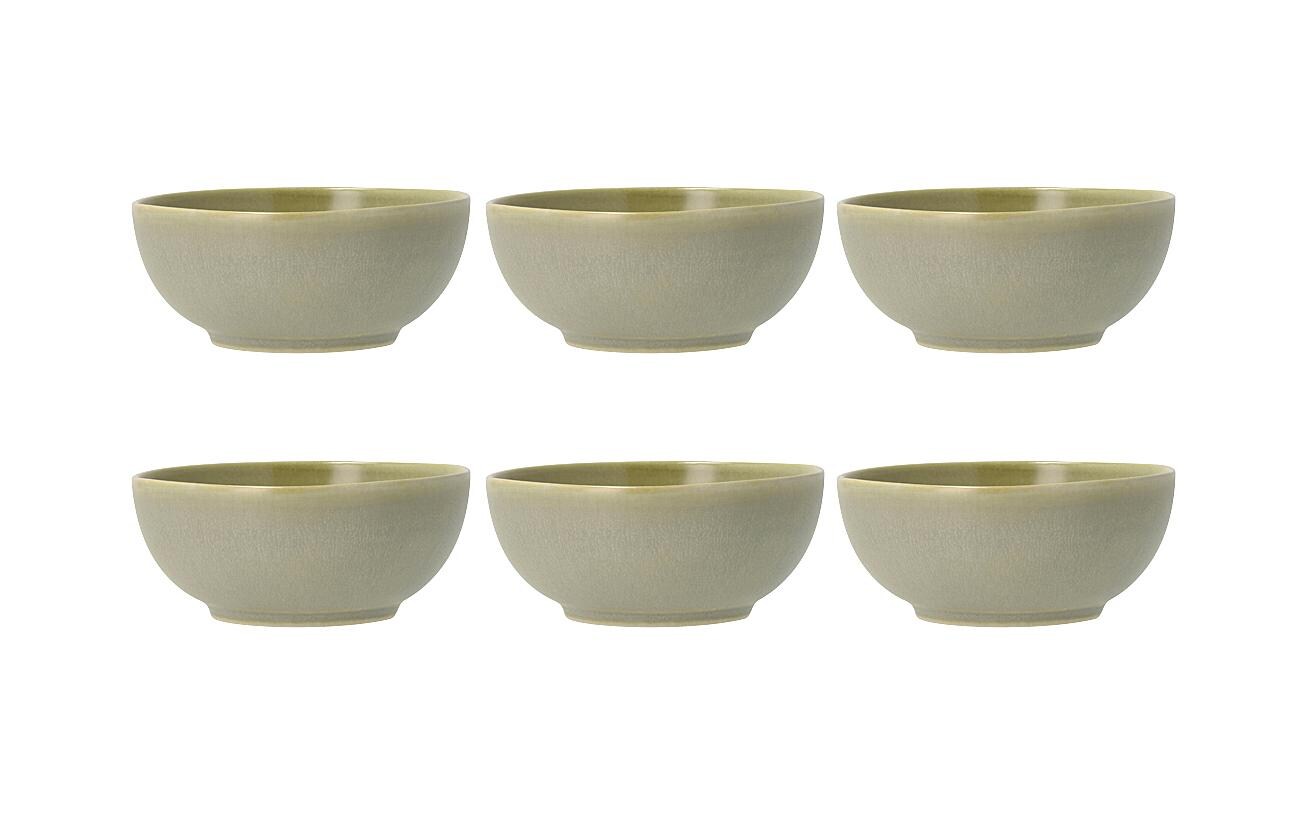 Schale Shoku 12.5 cm, 6 Stück, GrünSchalen-Set aus Steinzeug