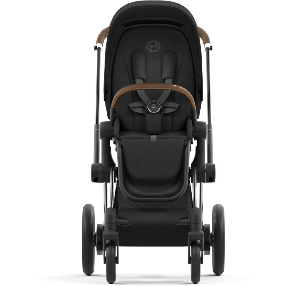 Køb Cybex Chrome Brown E-Priam Stel Inkl. Hård Sædedel