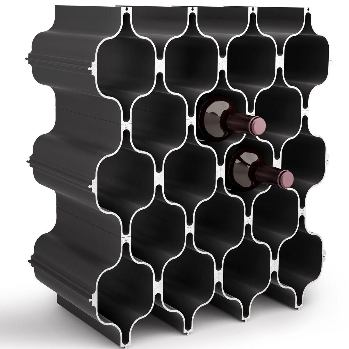 Hex vinholder, bulkpack, svart