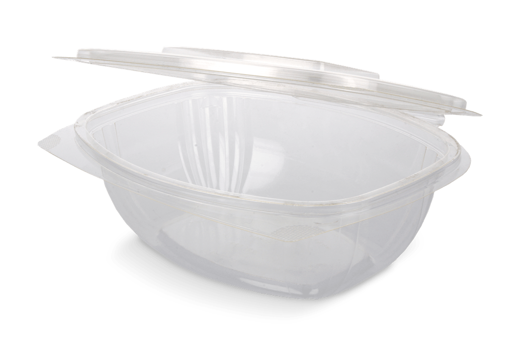 Saladebakje met klapdeksel 1000 ml BIO