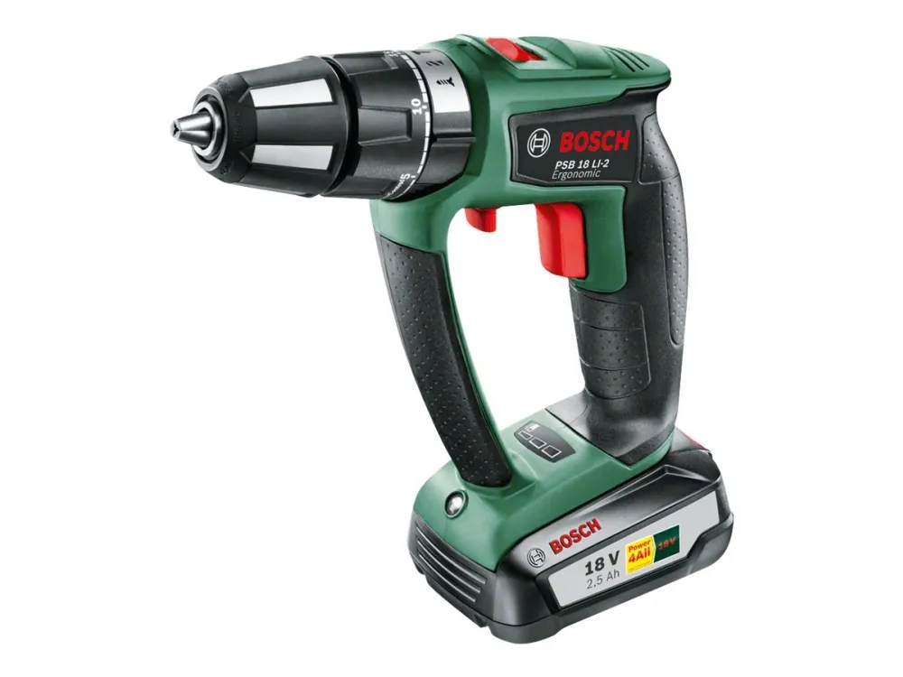 Bosch AKKUSLAGBOREMASKINE PSB 18LI-2 ERGO 2,5A