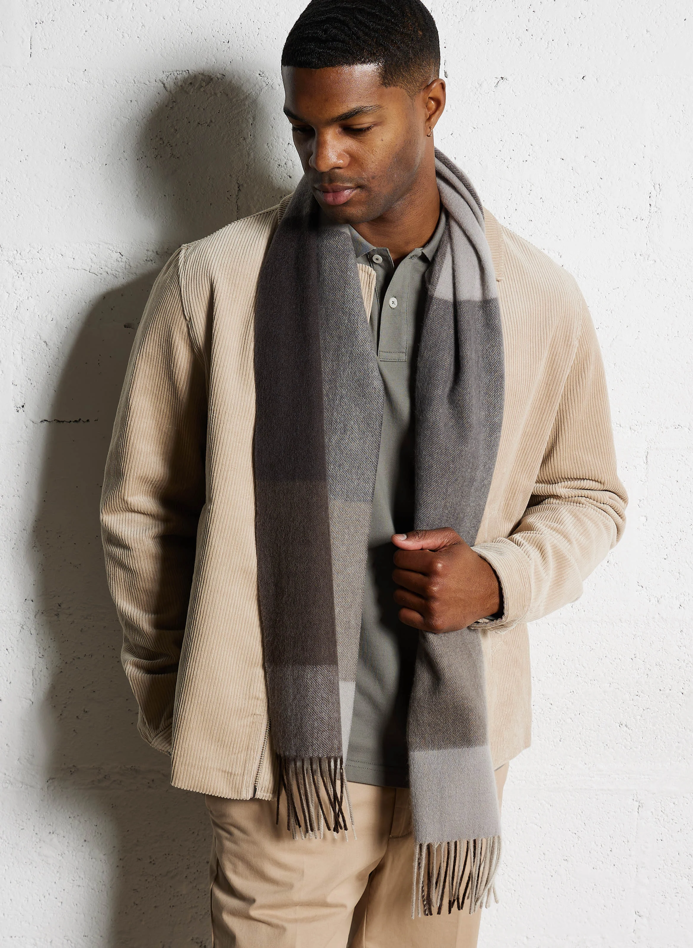 Echarpe en cachemire | Beige